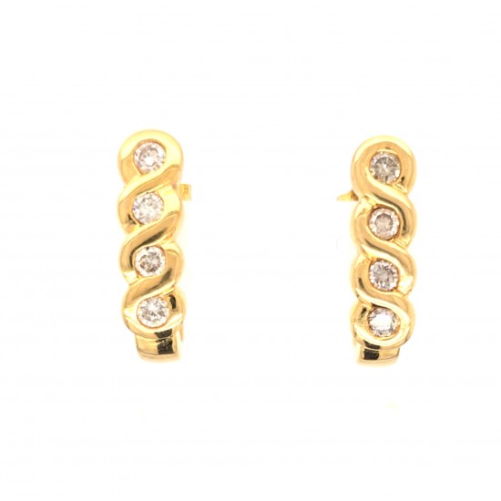 Pre Owned 18ct Diamond Set Earrings ZX644 Pre Owned 18ct Diamond Set Earrings ZX644